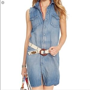 Polo Ralph Lauren Sleeveless Denim Dress Size 14